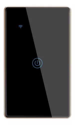 Switch Interruptor Inteligente Zigbee 3.0 De Lujo Negro Oro 