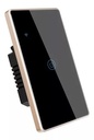 Switch Interruptor Inteligente Zigbee 3.0 De Lujo Negro Oro 