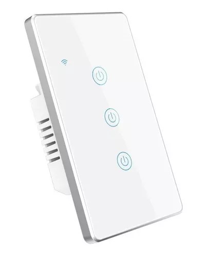 Switch Interruptor Inteligente Zigbee De Lujo Blanco Plata 3