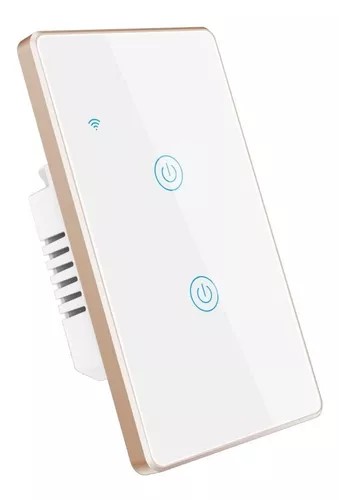 Interruptor Inteligente Zigbee 3.0 De Lujo Blanco Oro 2
